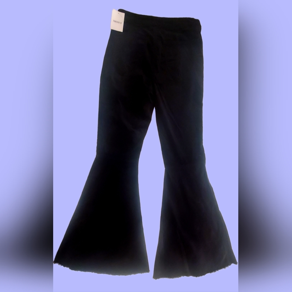 Forever 21 Large Black Corduroy Bell Bottoms